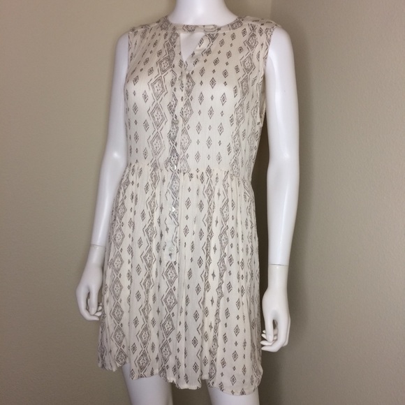 EN CREME babydoll dress boho sleeveless button NEW - Picture 8 of 8